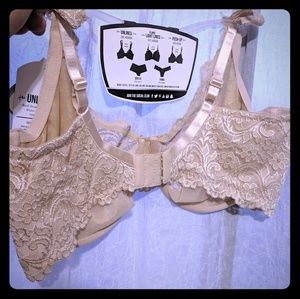 40DDD Sexy nude lace bra